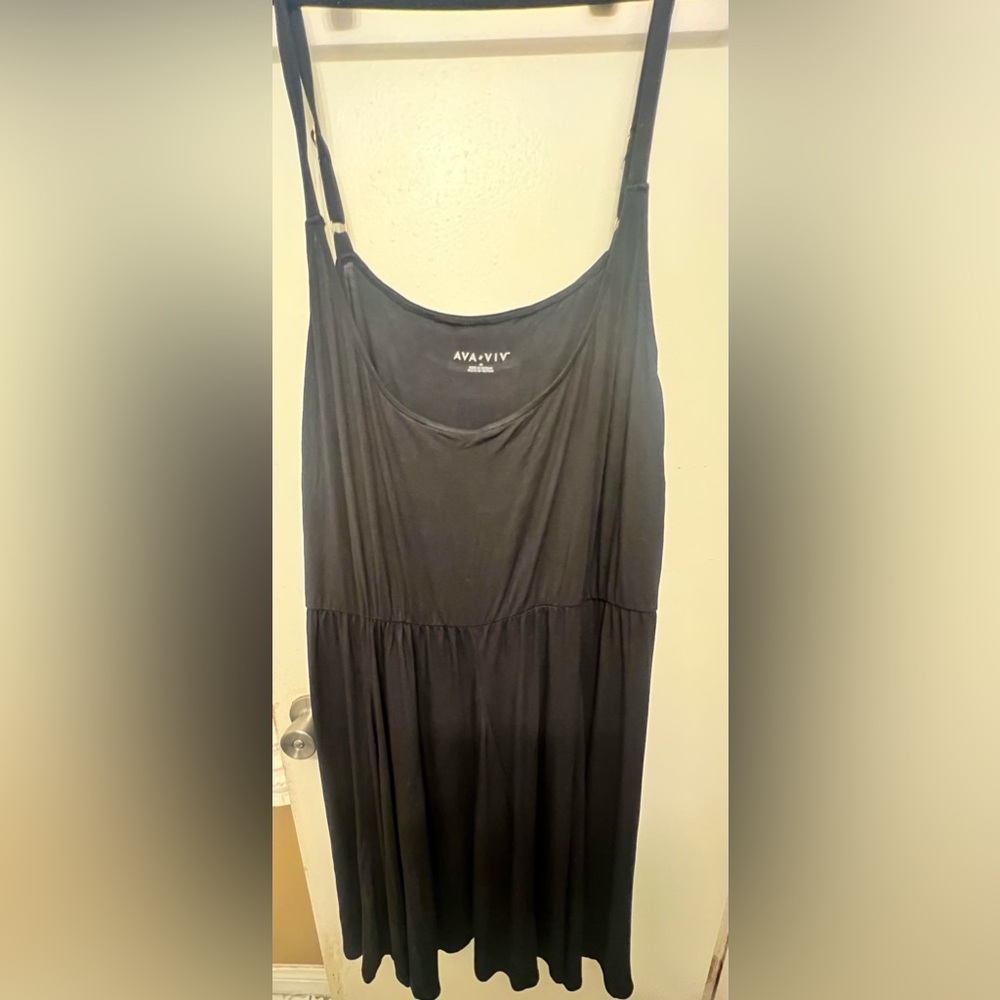 Ava & Viv Classic Black Mini Dress